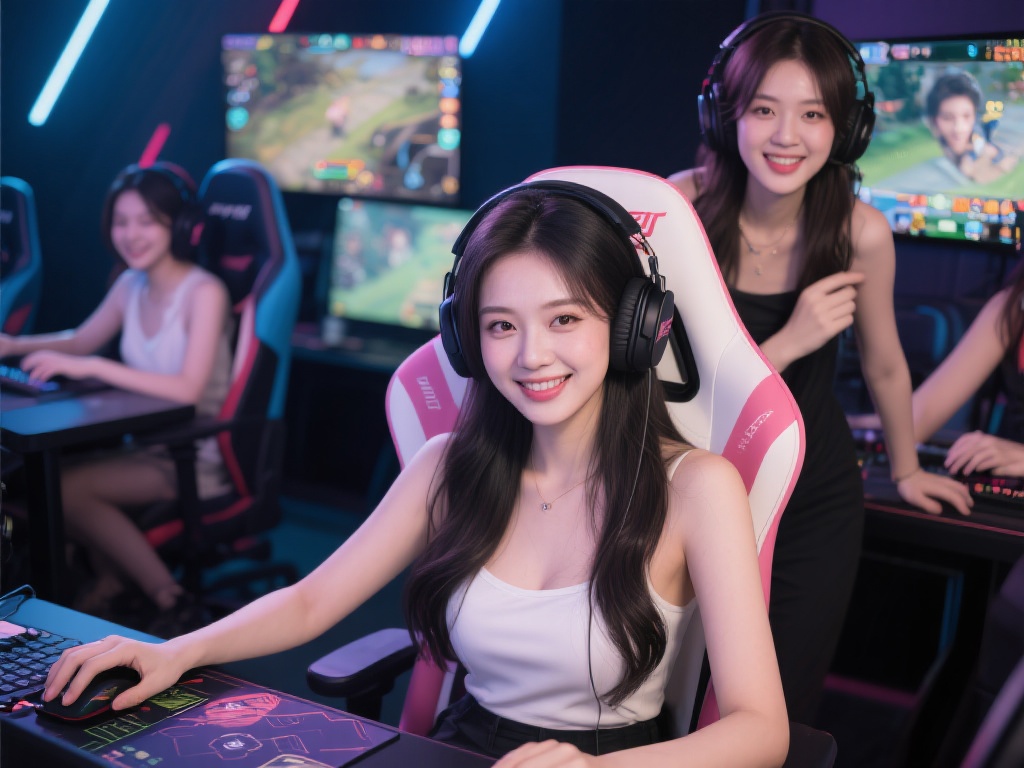 这些女主播并非仅仅依靠外表吸引眼球，她们的成功更多